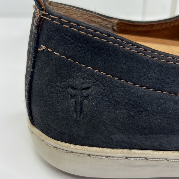 FRYE MEN’S NORFOLK DECK SHOES INDIGO SUNWASH NUBUCK LEATHER SZ 11.5 - Picture 7 of 11